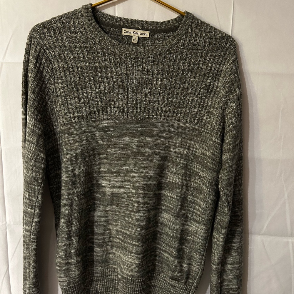 Calvin Klein Grey Sweater Women’s Size Small | Classic Knit Pullover